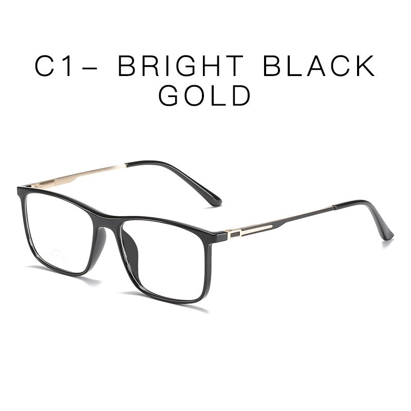 Handoer Men's Full Rim Square Tr 90 Alloy Eyeglasses 8719 Full Rim Handoer C1  