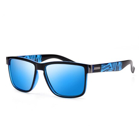 Yimaruili Men's Full Rim TR 90 Resin Frame Polarized Sunglasses 5180 Sunglasses Yimaruili Sunglasses Blue  