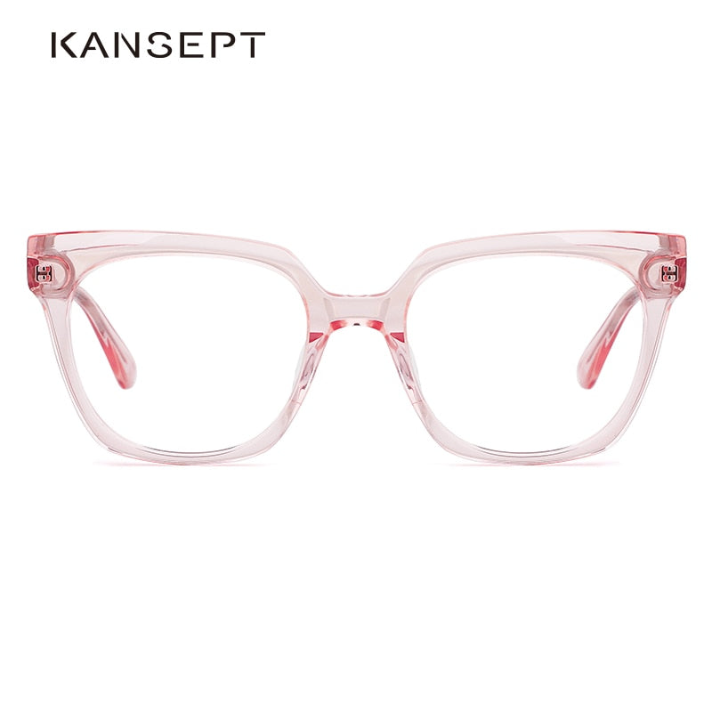 Kansept Women's Full Rim Cat Eye Acetate Alloy Frame Eyeglasses Me1202 Full Rim Kansept   