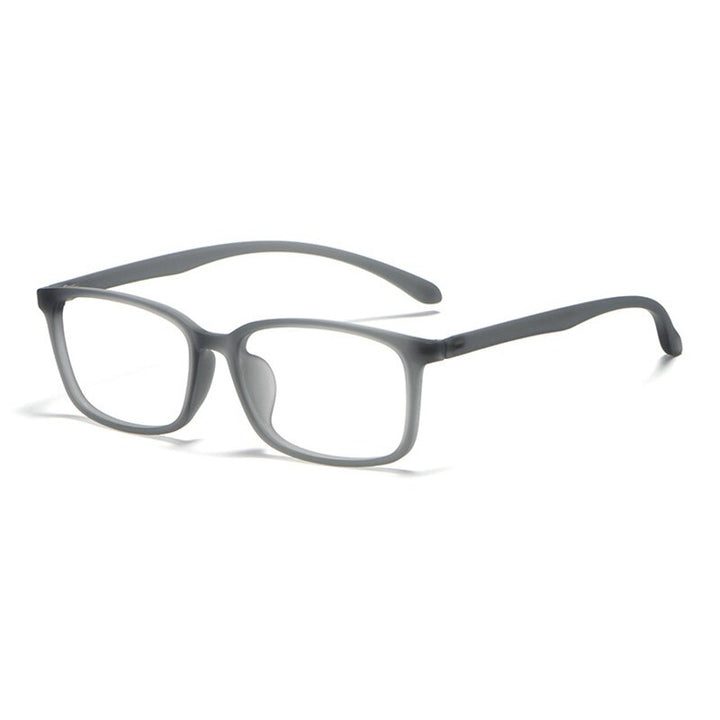 Hotony Unisex Full Rim Square TR 90 Resin Frame Eyeglasses 98007 Full Rim Hotony gray  