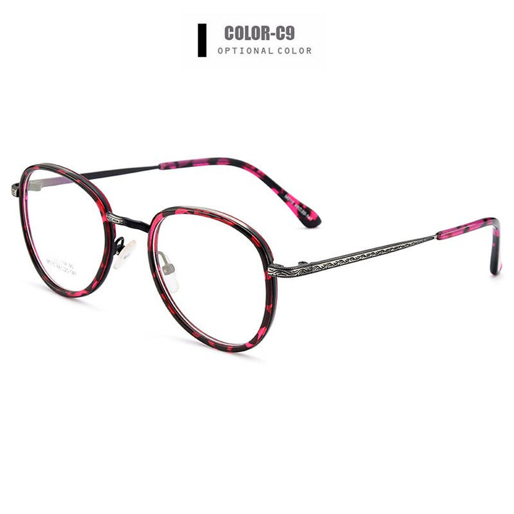 Women's Eyeglasses Metal Alloy Tr90 Small Face M015 Frame Gmei Optical C9  