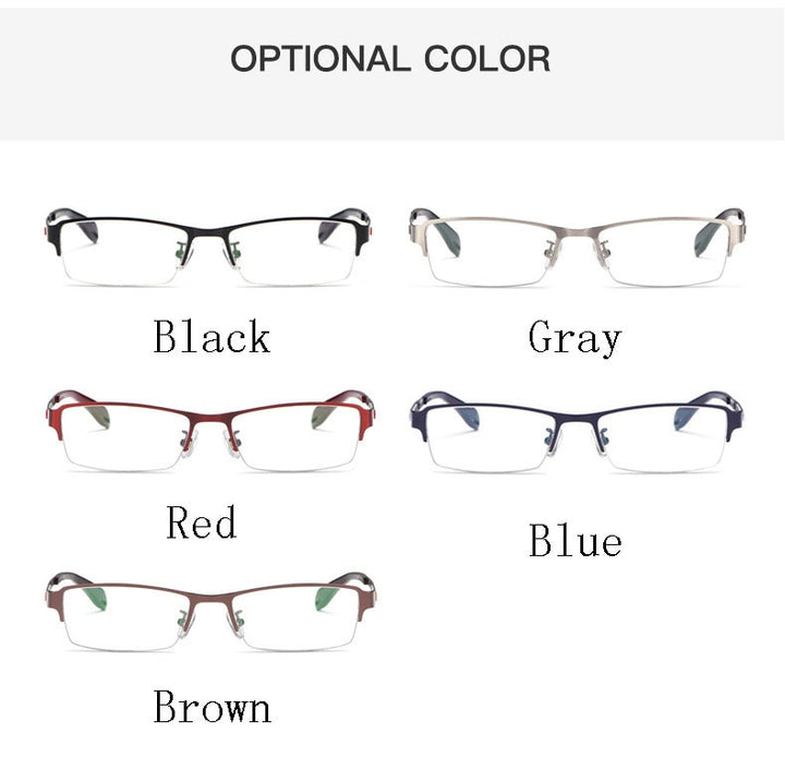 Reven Jate Xs505 Half Rim Eyeglasses Frame Semi-Rim Glasses Frame For Men's Eyewear Semi Rim Reven Jate   