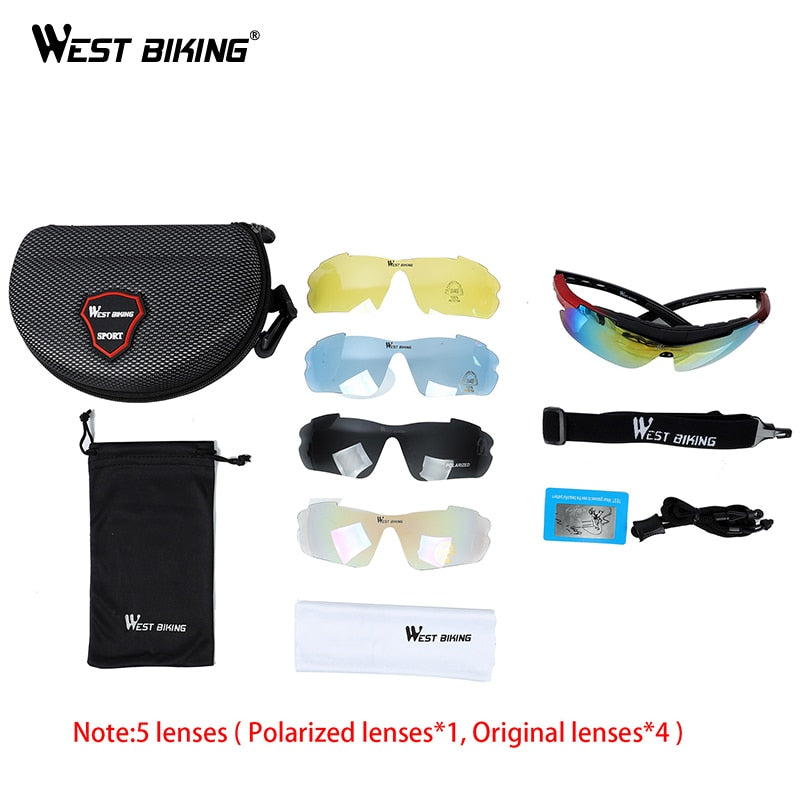 West Biking Unisex Full Rim Acetate Polarized Sport Sunglasses YP0703111AA Sunglasses West Biking   