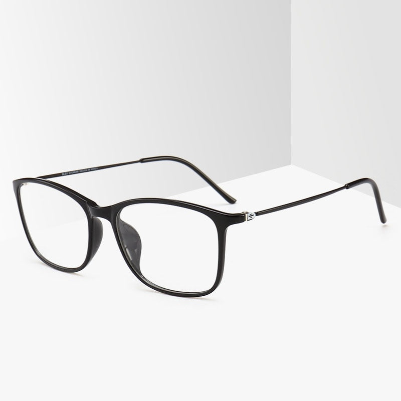 Unisex TR90 Square Full Rim Frame Eyeglasses 2215 Full Rim Bclear   