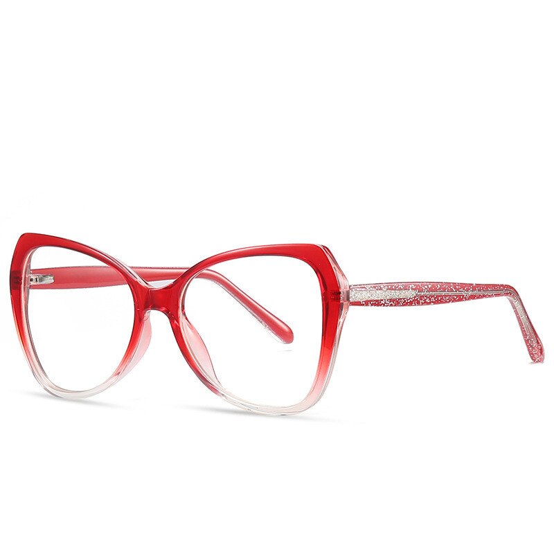 Women's Eyeglasses Butterfly Acetate 2011 Frame Chashma Red  