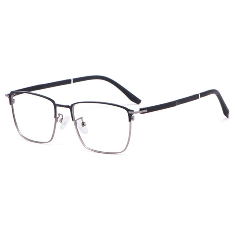 Hotony Unisex Full Rim Square Alloy Frame Eyeglasses 3007 Full Rim Hotony gray  