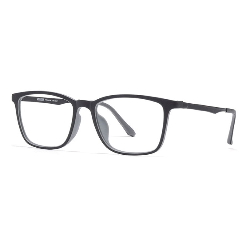 Unisex Eyeglasses Ultem Super Flexible Durable Material Frame 8808 Frame Gmei Optical BLACK-GREY  