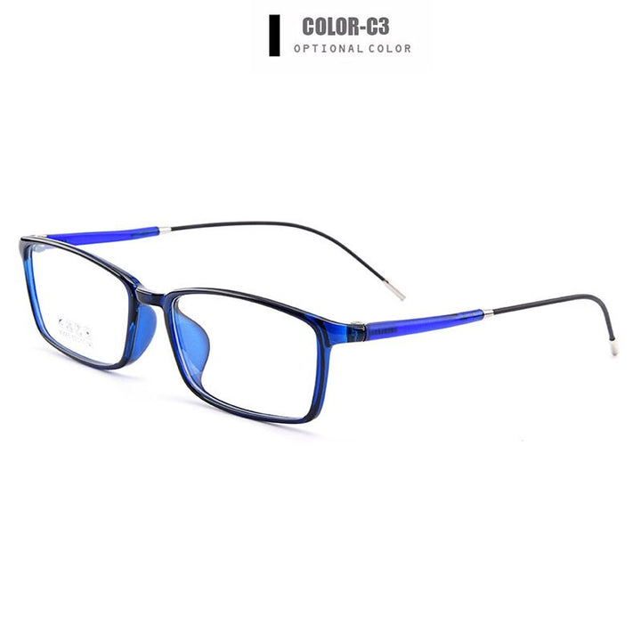 Men's Eyeglasses Ultralight Tr90 Square Frame M3005 Frame Gmei Optical C3  