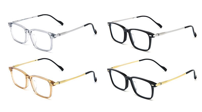 Aissuarvey Titanium Acetate Plated Full Rim Frame Men's Eyeglasses Full Rim Aissuarvey Eyeglasses   