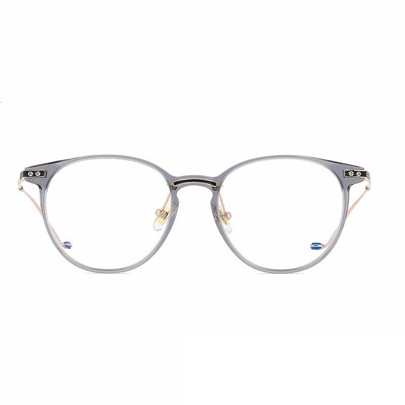 Aissuarvey Full Rim Titanium Acetate Plated Frame Unisex Eyeglasses Full Rim Aissuarvey Eyeglasses gray CN 