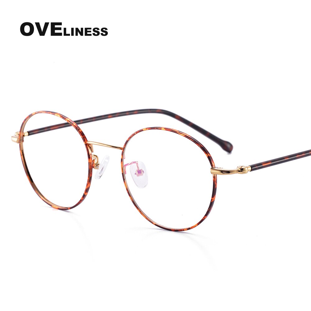 Oveliness Women's Full Rim Round Alloy Eyeglasses 2676 Full Rim Oveliness tortoise  