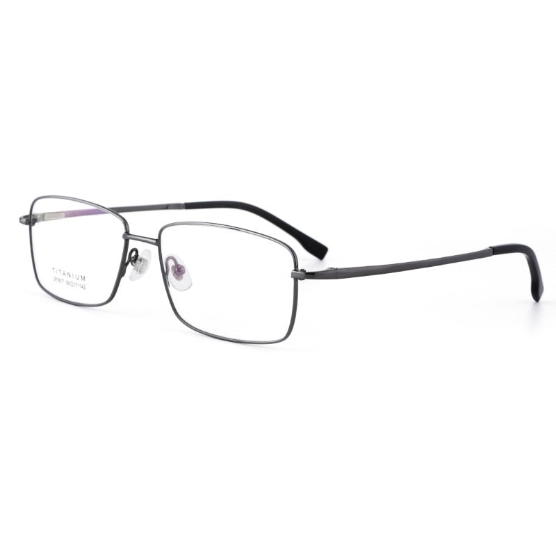 Bclear Men's Big Square Full Rim Titanium Eyeglasses LR7817 Full Rim Bclear   