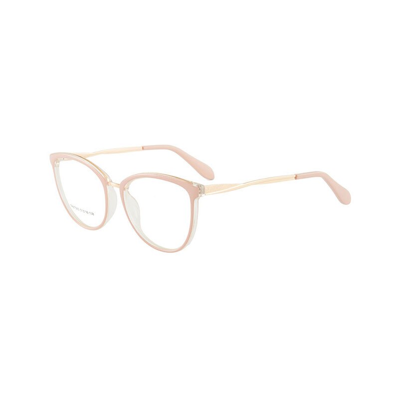 Hotony Women's Full Rim TR 90 Resin Round Frame Eyeglasses 7005 Full Rim Hotony Pink  