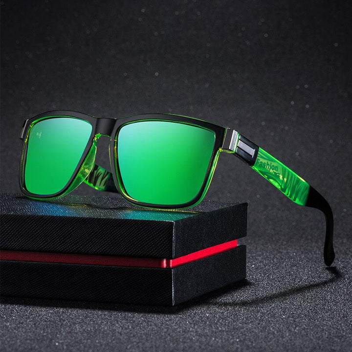 Men's Sunglasses UV400 Polarized Rectangle 5180 Sunglasses Reven Jate   