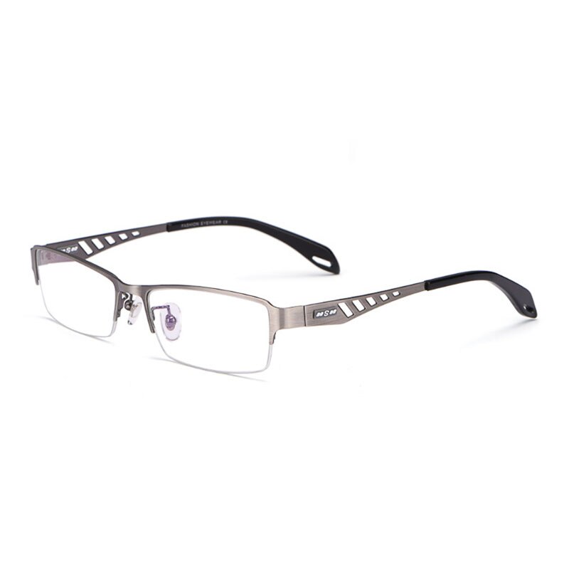 Reven Jate Xs505 Half Rim Eyeglasses Frame Semi-Rim Glasses Frame For Men's Eyewear Semi Rim Reven Jate gray  