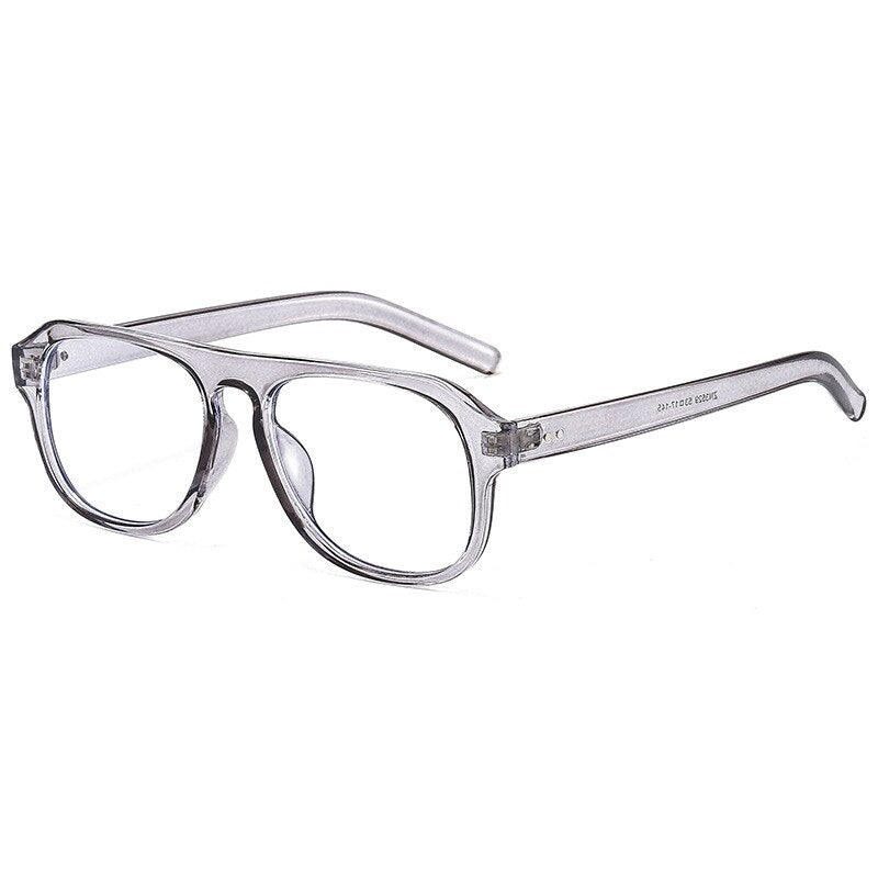 Cubojue Unisex Full Rim Square Tr 90 Titanium Reading Glasses Zn3529 Reading Glasses Cubojue 0 grey 