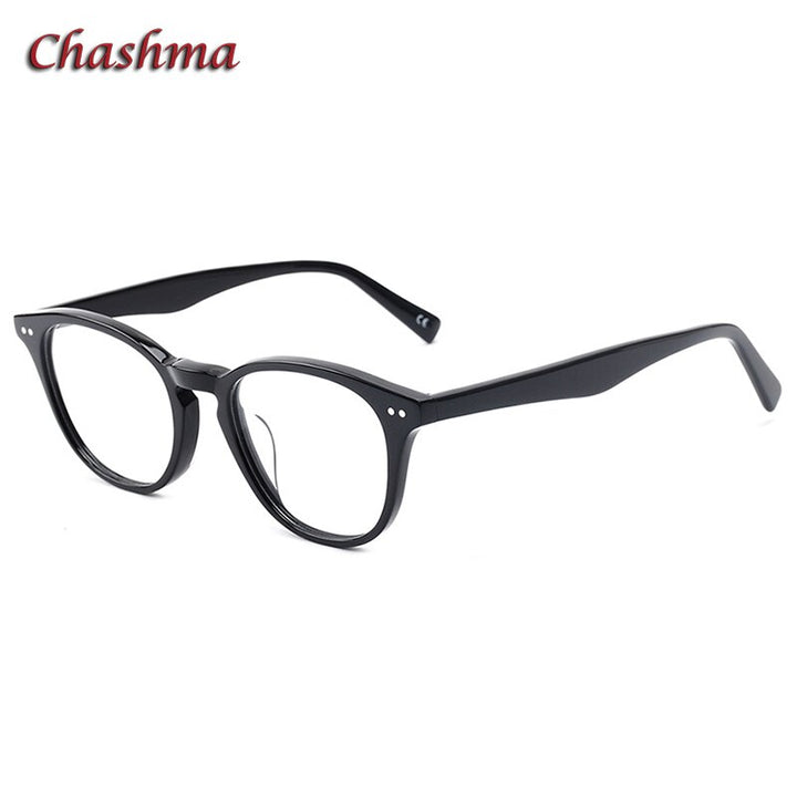 Chashma Ochki Unisex Full Rim Round Square Acetate Eyeglasses 7921 Full Rim Chashma Ochki   