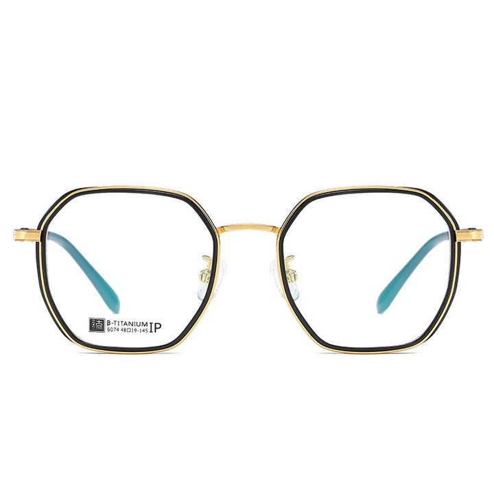Reven Jate 6074 Unisex Eyeglasses Titanium Ultem Flexible Super Light-Weighted Frame Reven Jate   