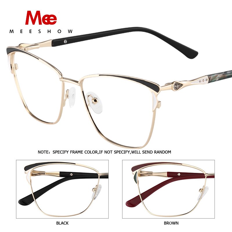 Women's Eyeglasses Cat Eye Titanium Allow 6920 Frame MeeShow   