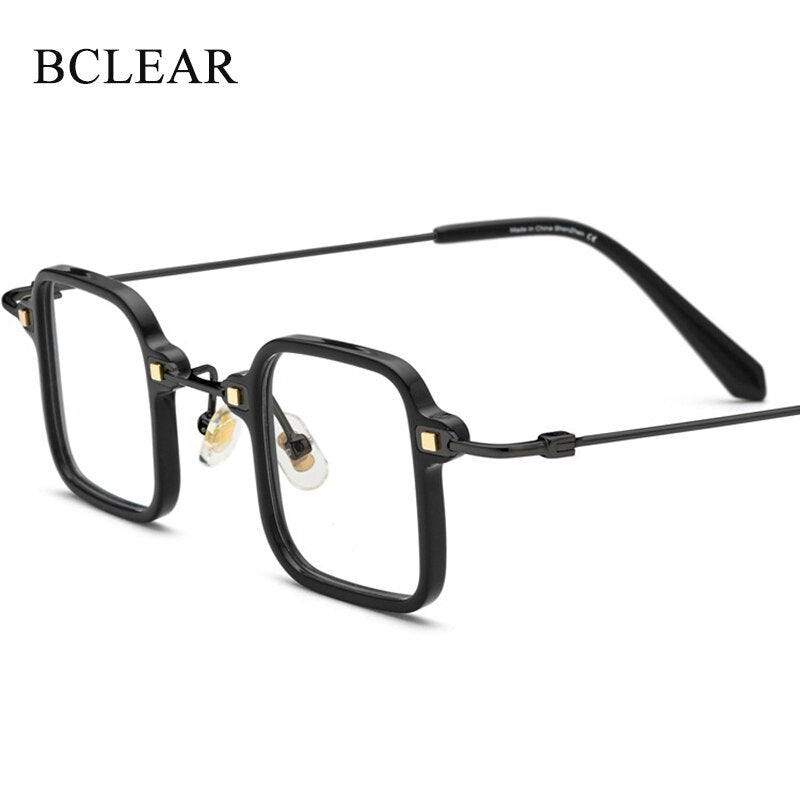 Bclear Unisex Eyeglasses Acetate Titanium Brsun001 Full Rim Bclear   