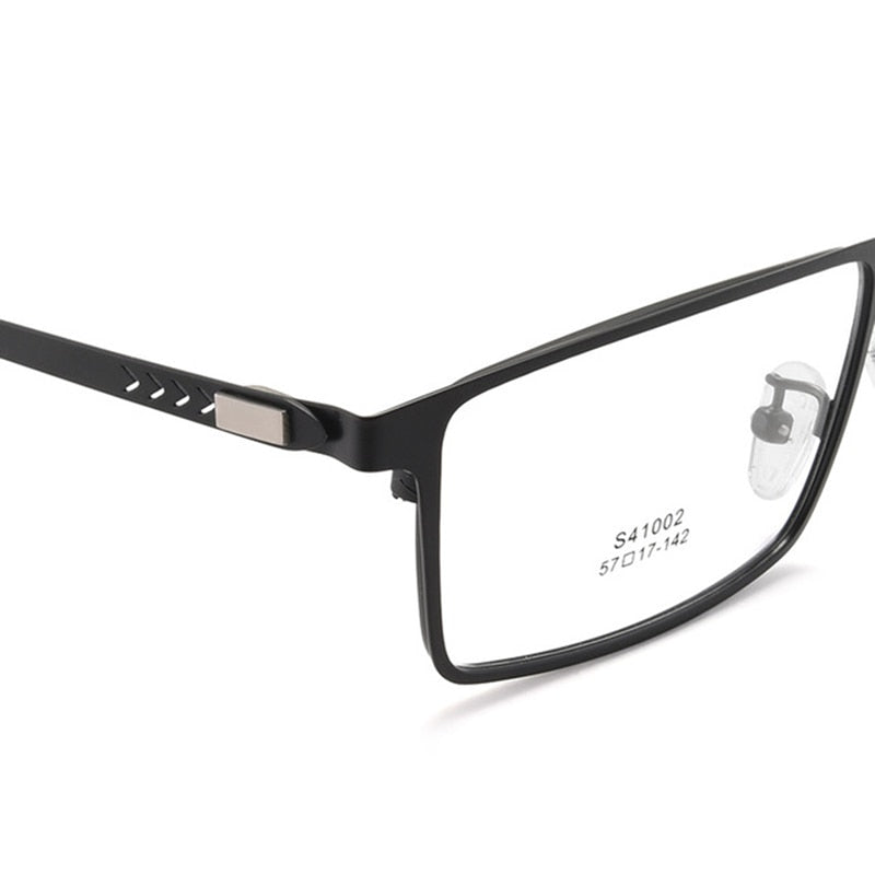 Bclear Men's Full Rim Alloy Frame Eyeglasses Spring Hinge 41002 Full Rim Bclear   