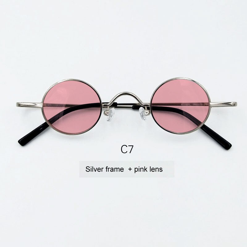 Unisex Small Round Full Rim Alloy Frame Polarized Lens Sunglasses Sunglasses Yujo C7 China 