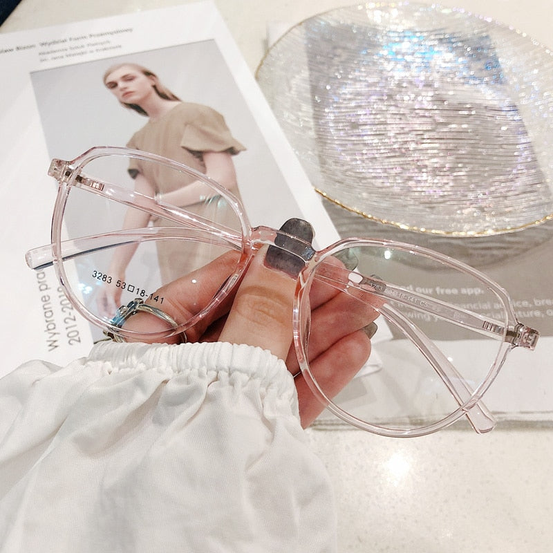 Yimaruili Women's Full Rim Resin Round Frame Eyeglasses 3283 Full Rim Yimaruili Eyeglasses   