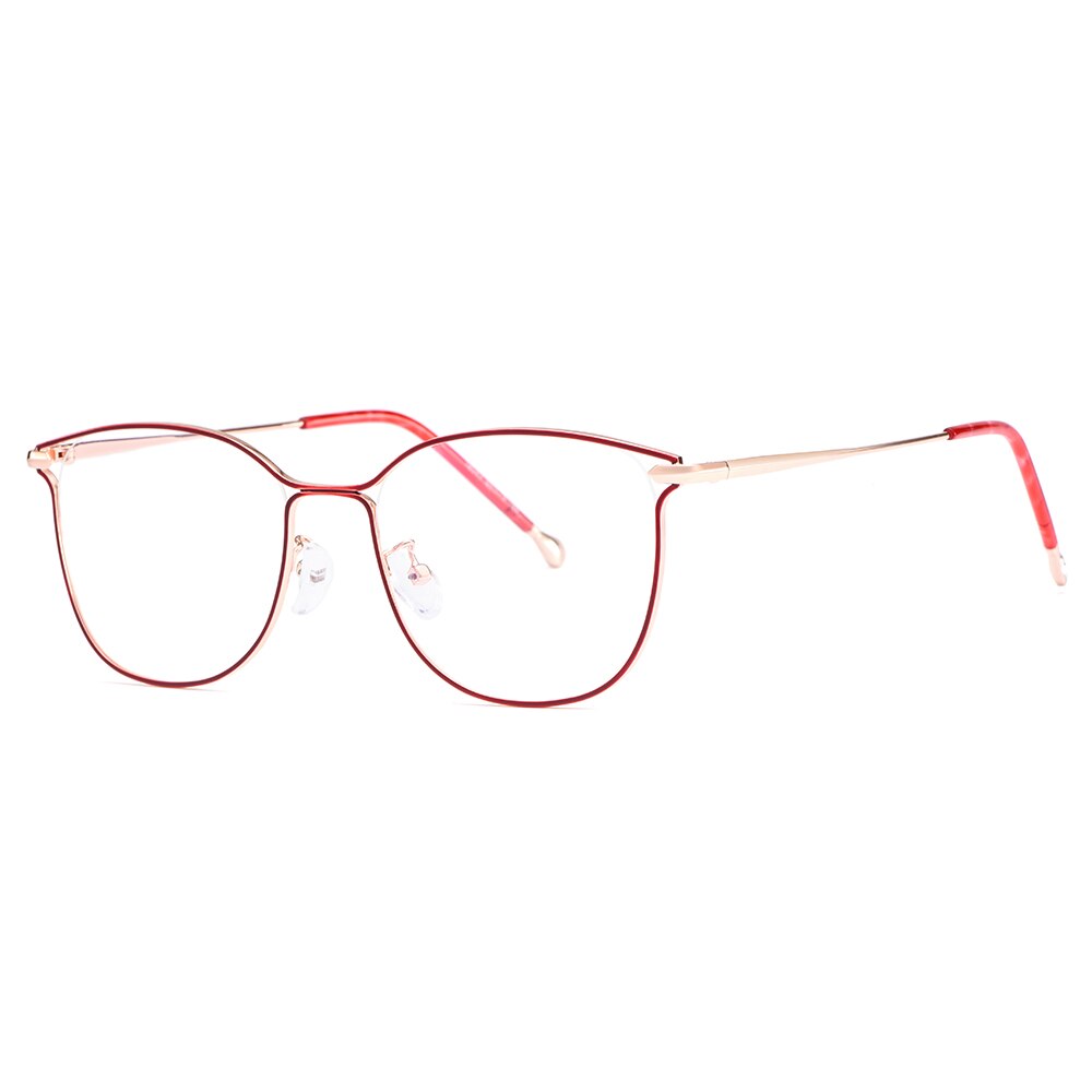 Women's Eyeglasses Titanium Alloy Ultra-Light Cat Eye M18043 Frame Gmei Optical C4  