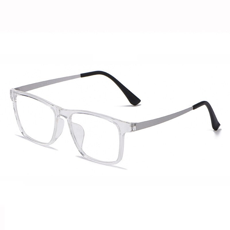 Hotony Unisex Full Rim Square TR 90 Resin Frame Eyeglasses Hr3068 Full Rim Hotony Transparent  