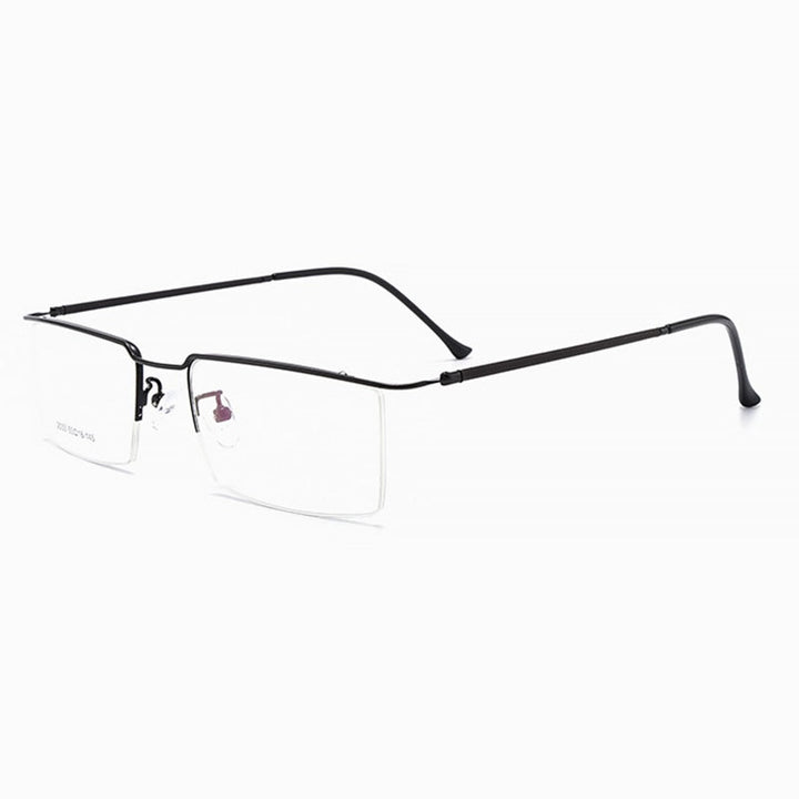 Hotochki Men's Semi Rim Browline Alloy Frame Spring Hinge Eyeglasses 2533 Semi Rim Hotochki   