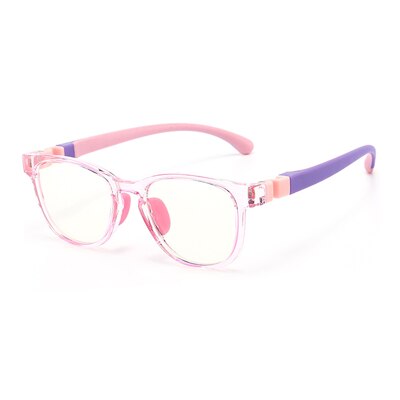 Ralferty Children's Eyeglasses Flexible Anti-glare Anti Blue Light M8509 Anti Blue Ralferty C3 Pink  
