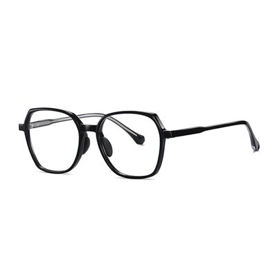 Ralferty Unisex Eyeglasses Anti-glare Big Square Anti Blue Light D208 Anti Blue Ralferty C01 Black  