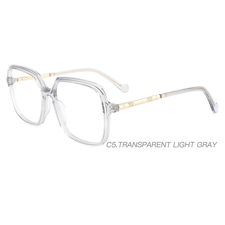 Women's Eyeglasses Acetate Metal Square Mg6156 Frame Kansept   