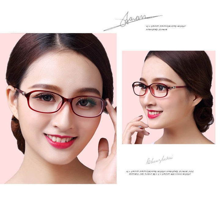 Women's Reading Glasses Plastic Frame Acetate 8022 Reading Glasses SunSliver   