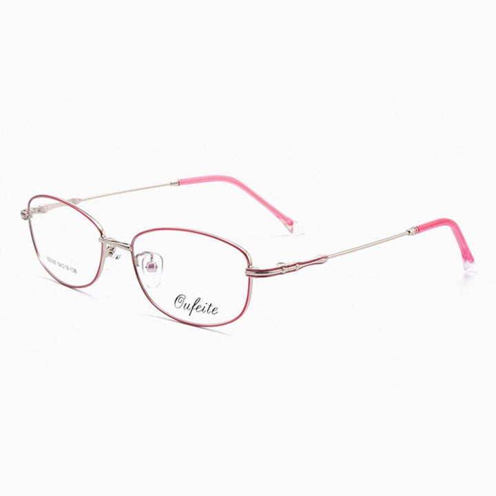 Reven Jate Full Rim Rectangle Eyeglasses Alloy Women's 050 Frames Reven Jate pink  