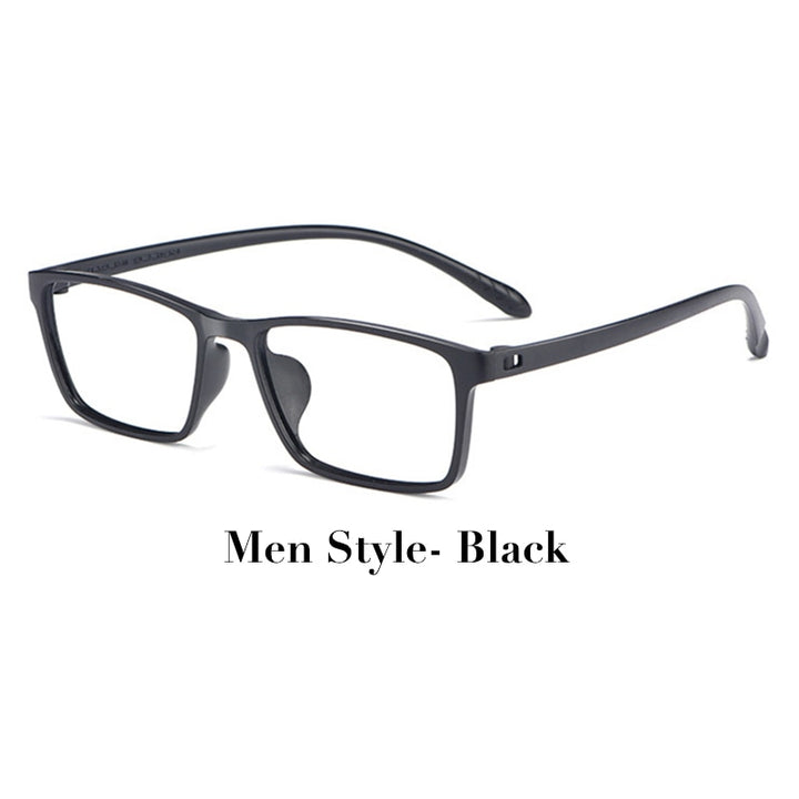 Hotochki Unisex Full Rim TR-90 Resin Frame Eyeglasses X1x2 Full Rim Hotochki MenStyle-Black  