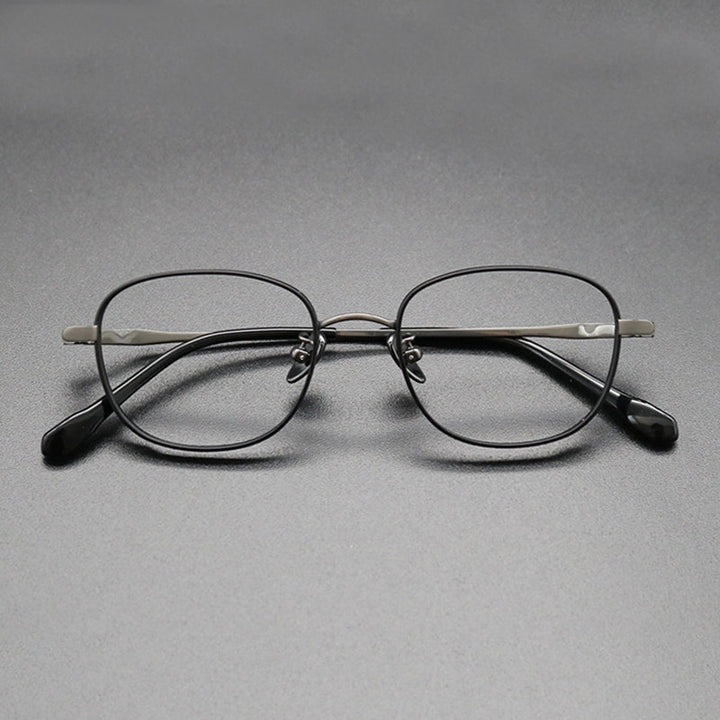 Gatenac Unisex Full Rim Square Titanium Frame Eyeglasses Gxyj616 Full Rim Gatenac 6  