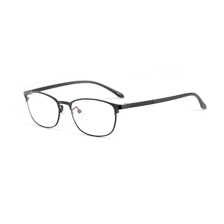 Yimaruili Women's Full Rim Alloy TR 90 Resin Frame Eyeglasses 3569 Full Rim Yimaruili Eyeglasses Black  