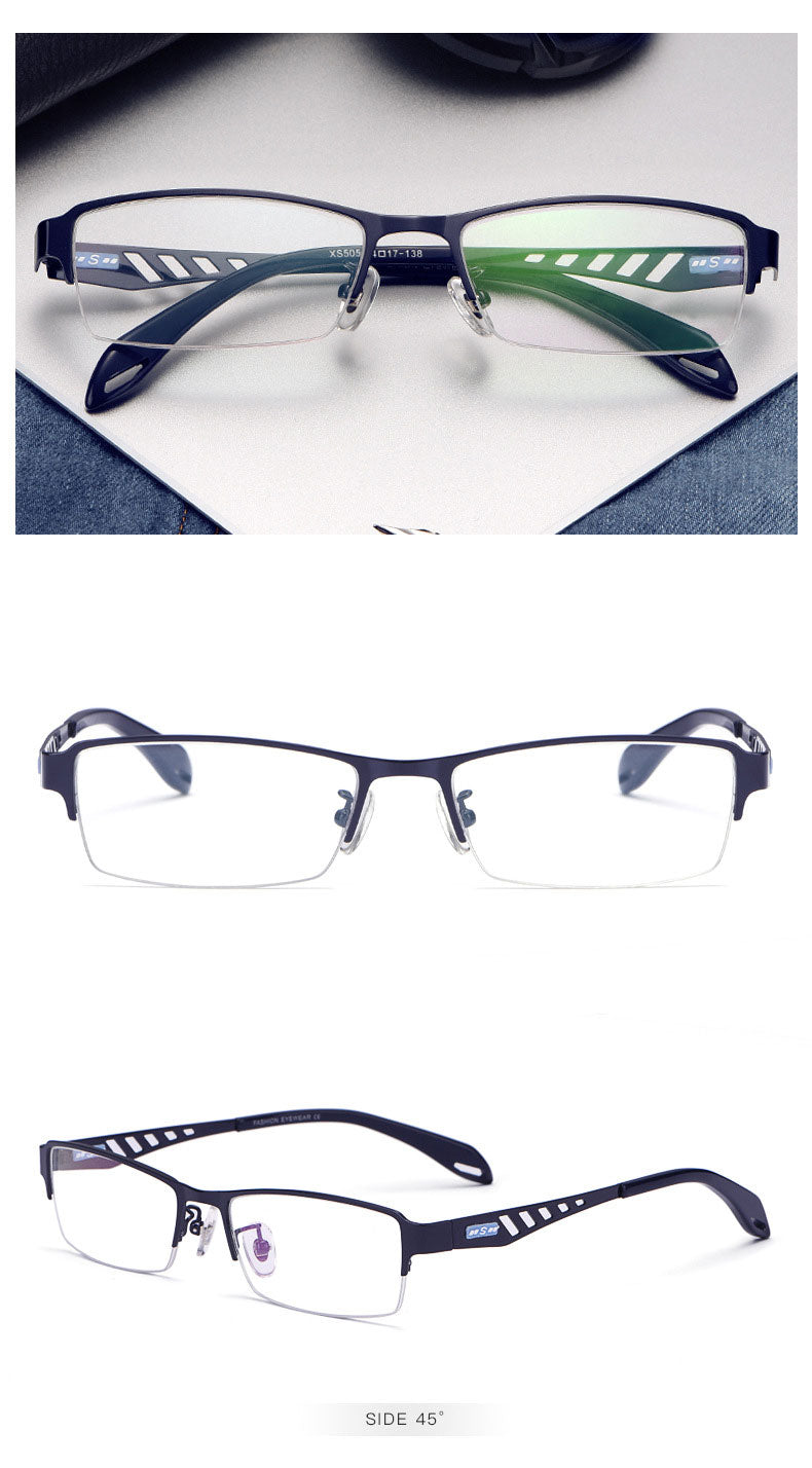 Reven Jate Xs505 Half Rim Eyeglasses Frame Semi-Rim Glasses Frame For Men's Eyewear Semi Rim Reven Jate   