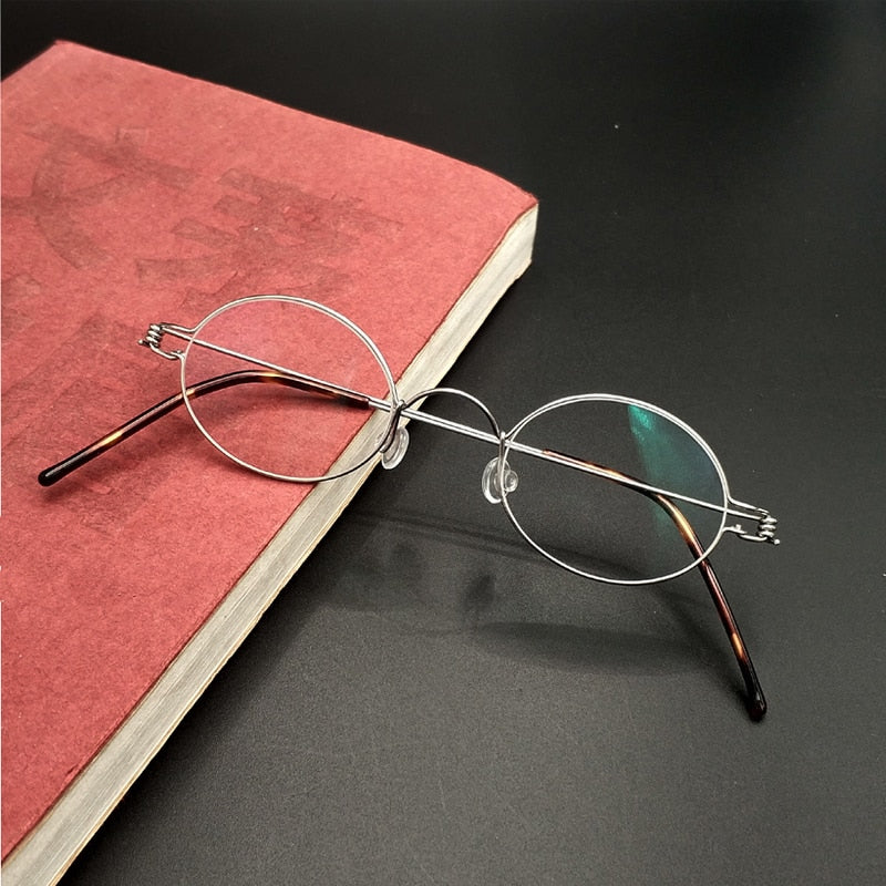 Yujo Unisex Full Rim Rectangel Stainless Steel Screwless Eyeglasses Y040 Full Rim Yujo   