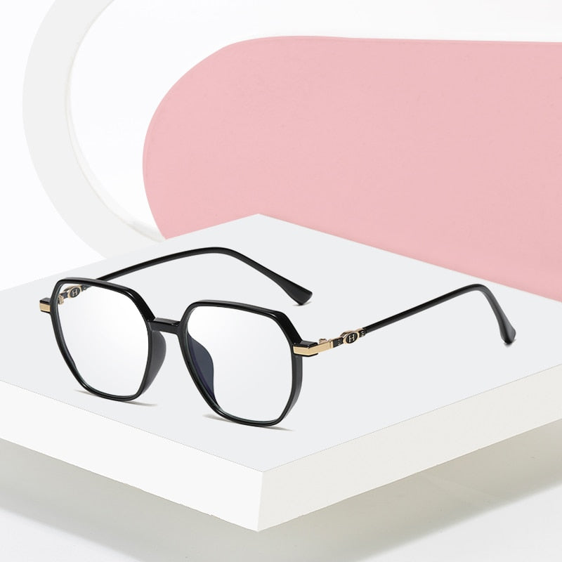 Hotony Women's Full Rim TR 90 Resin Square Frame Eyeglasses Lk304 Full Rim Hotony   