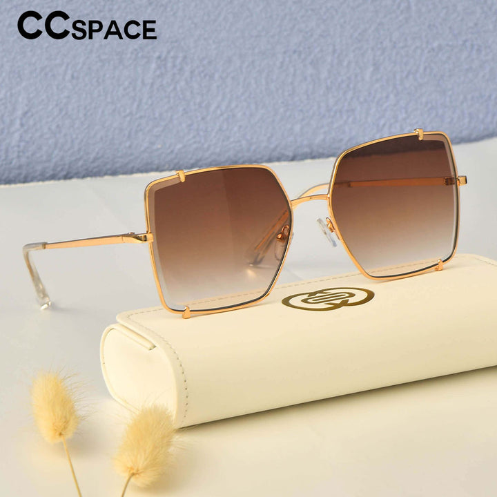 CCSpace Women's Full Rim Oversized Square Resin Frame Sunglasses 53542 Sunglasses CCspace Sunglasses   
