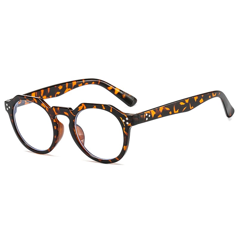 Hotochki Unisex Full Rim PC Plastic Resin Frame Eyeglasses 3395 Full Rim Hotochki Leopard  