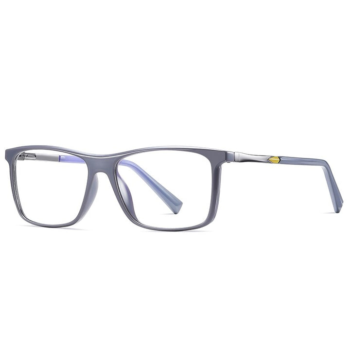 Oveliness Unisex Full Rim Square Tr 90 Titanium Eyeglasses 2085 Full Rim Oveliness c4 grey  