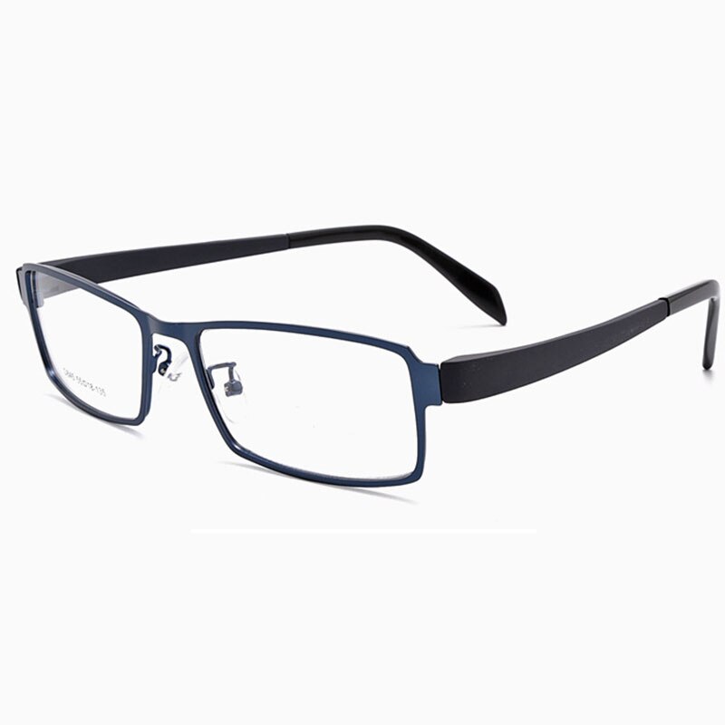 Hotochki Men's Full/Semi Rim Alloy Frame Eyeglasses D849/D845 Semi Rim Hotochki Blue-Full  
