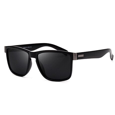 Yimaruili Men's Full Rim TR 90 Resin Frame Polarized Sunglasses 5180 Sunglasses Yimaruili Sunglasses Black  