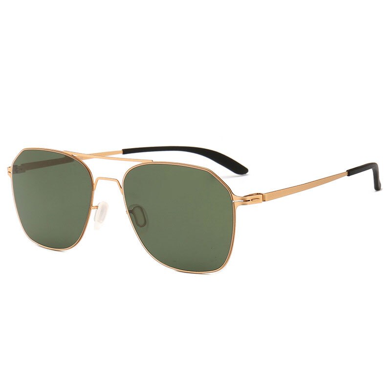Reven Jate 7704 Men Polarized Sunglasses Uv400 Polarize Man Sunwear Sunglasses Reven Jate gloden-green  
