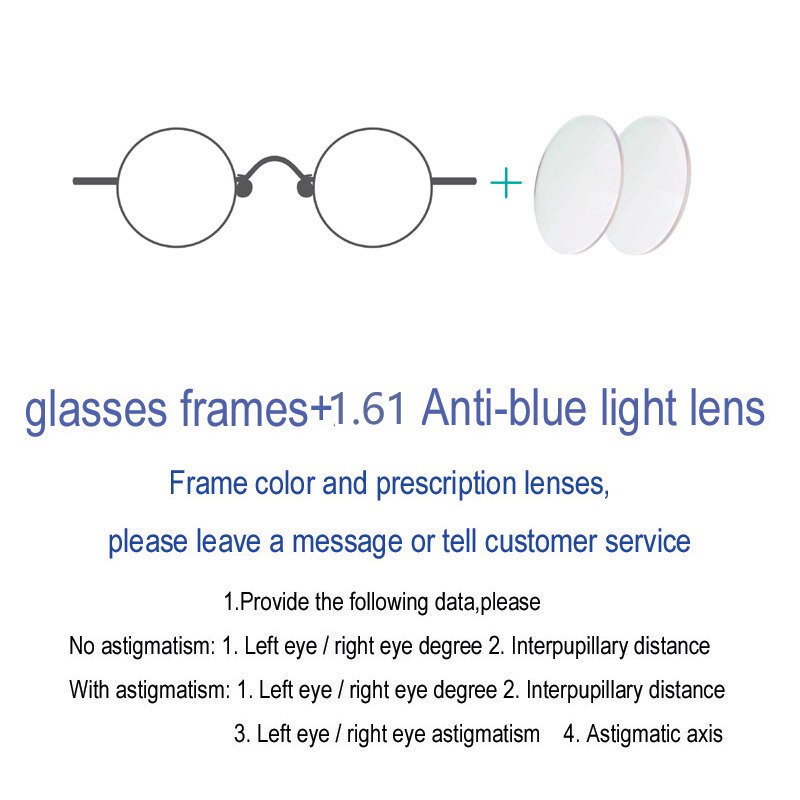 Unisex Full Rim Round Eyeglasses Acetate Frame Customizable Lenses Full Rim Yujo 161 China 