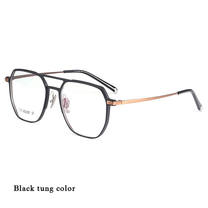 Hotochki Unisex Full Rim Titanium Alloy IP Plated Frame Eyeglasses Full Rim Hotochki   