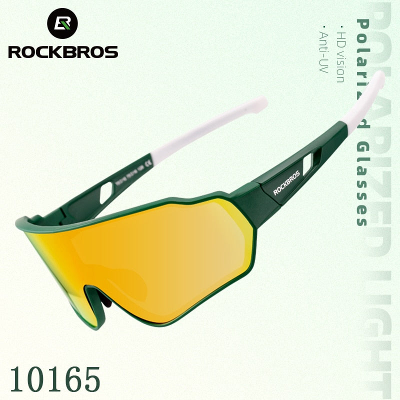 Rockbros Unisex Full Rim Rectangle Acetate Polarized Cycling Sunglasses 1000 Sunglasses RockBros   